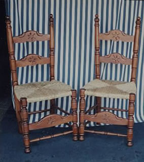Ladder Back Chairs Rush Seats